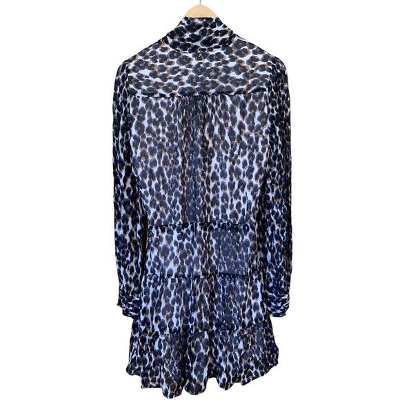 Paige Cleobelle Dress in Zephyr Shale Psych Leopard Size‎ S - Picture 5 of 12